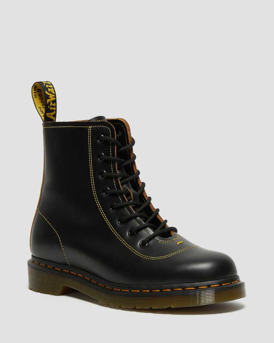 Dr. Martens Pharamond Vintage Smooth Lær Ankelstøvletter Dame Svart [9176OLDWN]